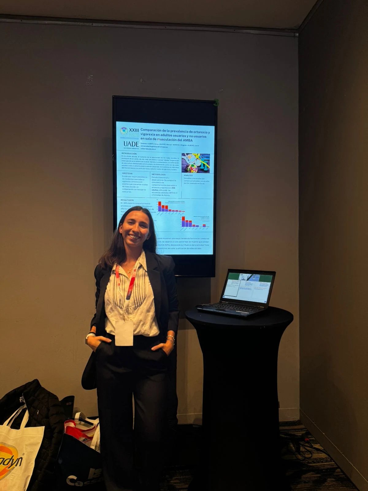 Carla en el Congreso Sociedad Argentina de Nutrición